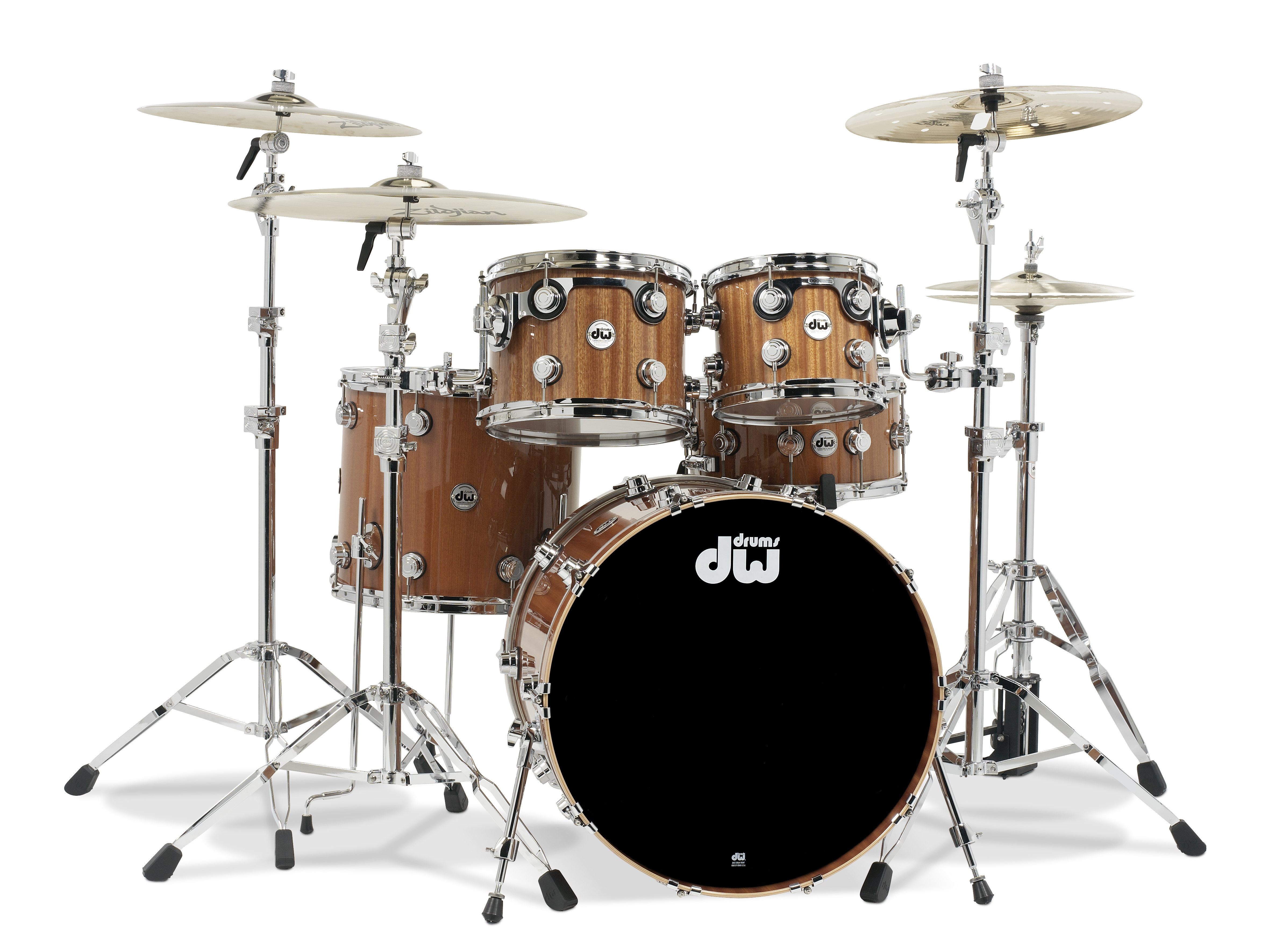 DW - Collector’s Series Cherry/Mahogany Drumset - Modern Drummer Magazine