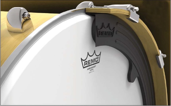 Remo External Sub Muff L Bass Drum Systems Modern Drummer Magazine