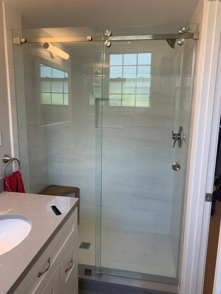 Modern Frameless Sliding Shower Doors Virginia