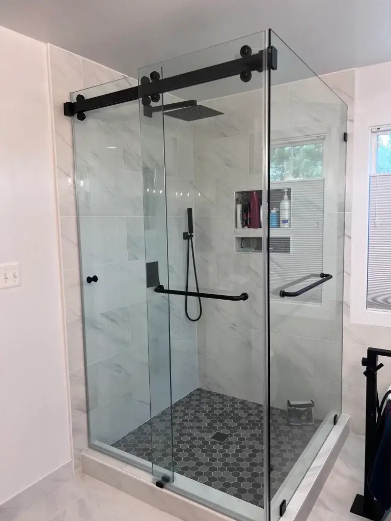 Modern Frameless Sliding Shower Doors Virginia