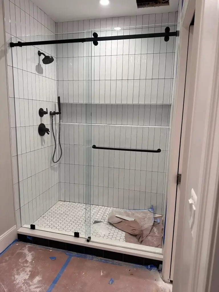 Modern Frameless Sliding Shower Doors Virginia