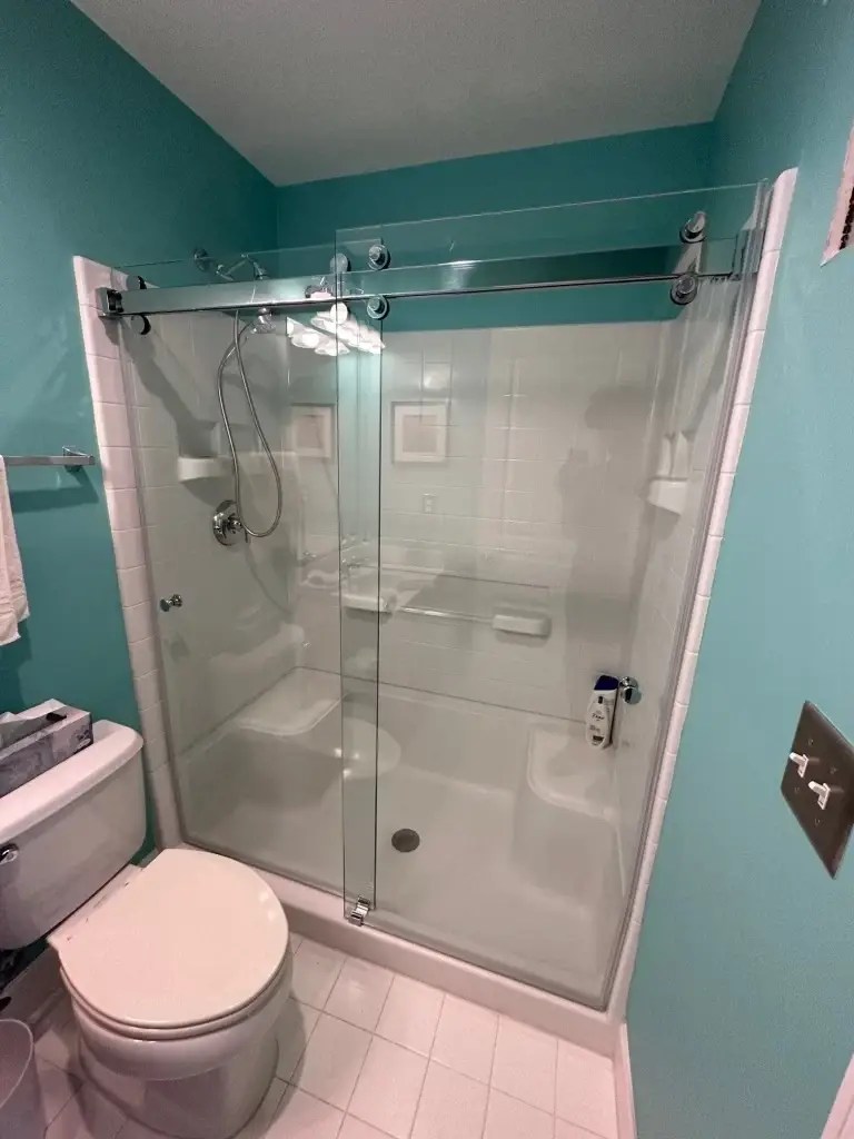 Modern Frameless Sliding Shower Doors Virginia