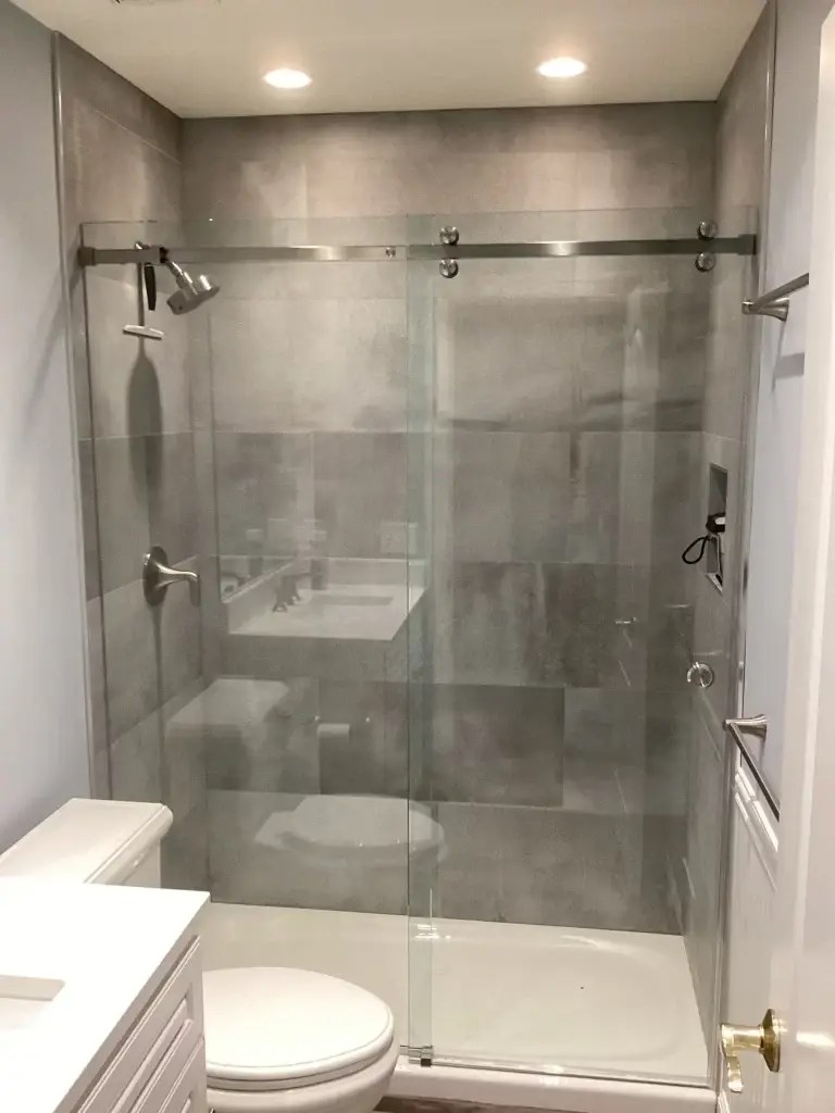 Modern Frameless Sliding Shower Doors Virginia