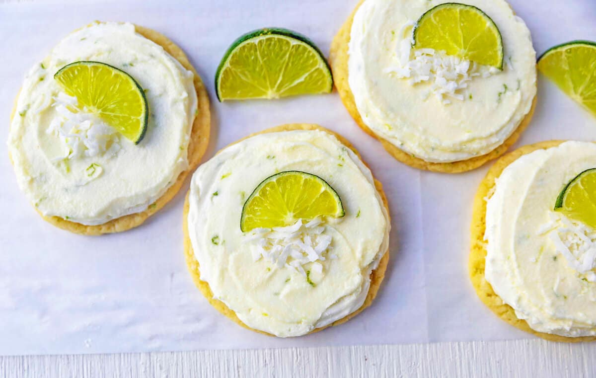 Key Lime Cookies with Coconut Lime Frosting Modern Honey