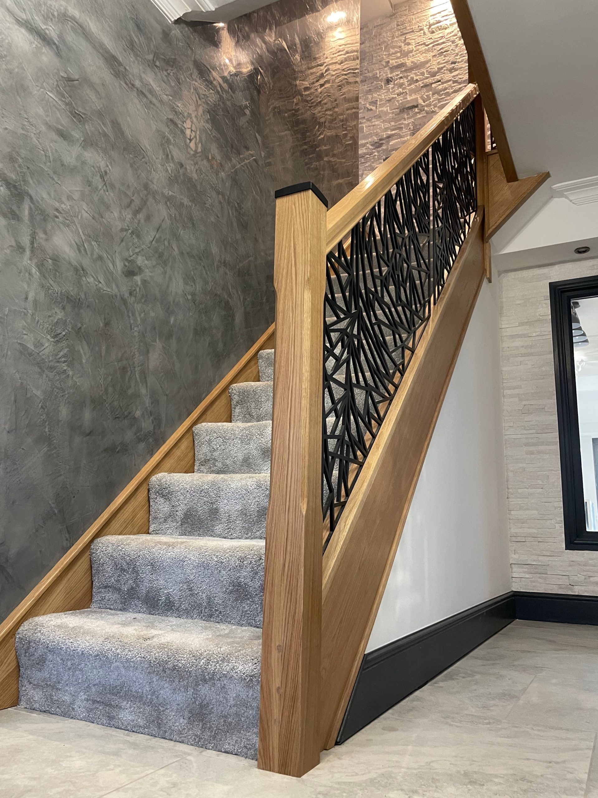 Laser Cut Panels for Staircase Modernise Your Stairs