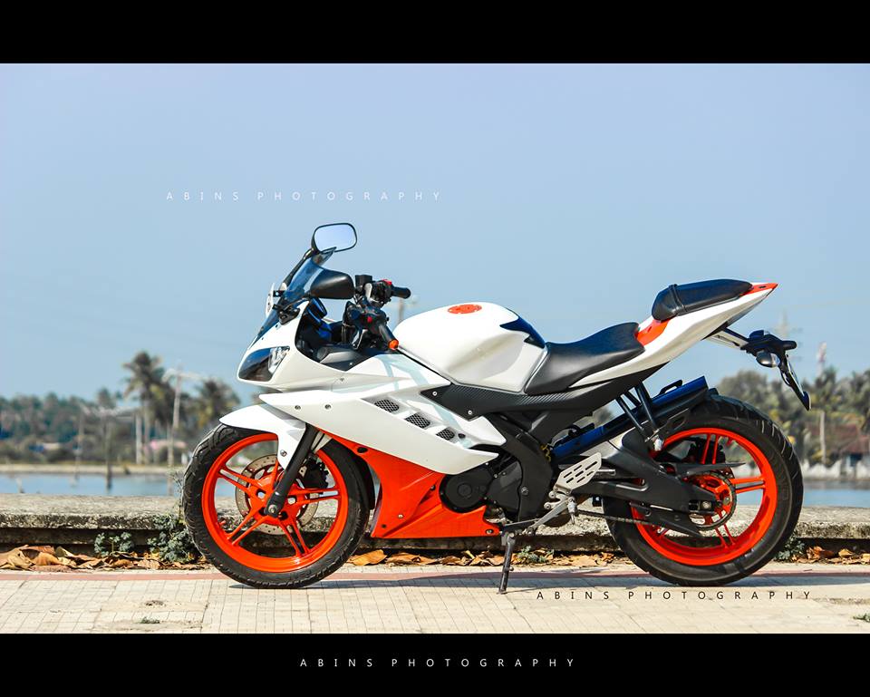 Yamaha R15 V2 Modified ‘OrangeWhite’ colour ModifiedX