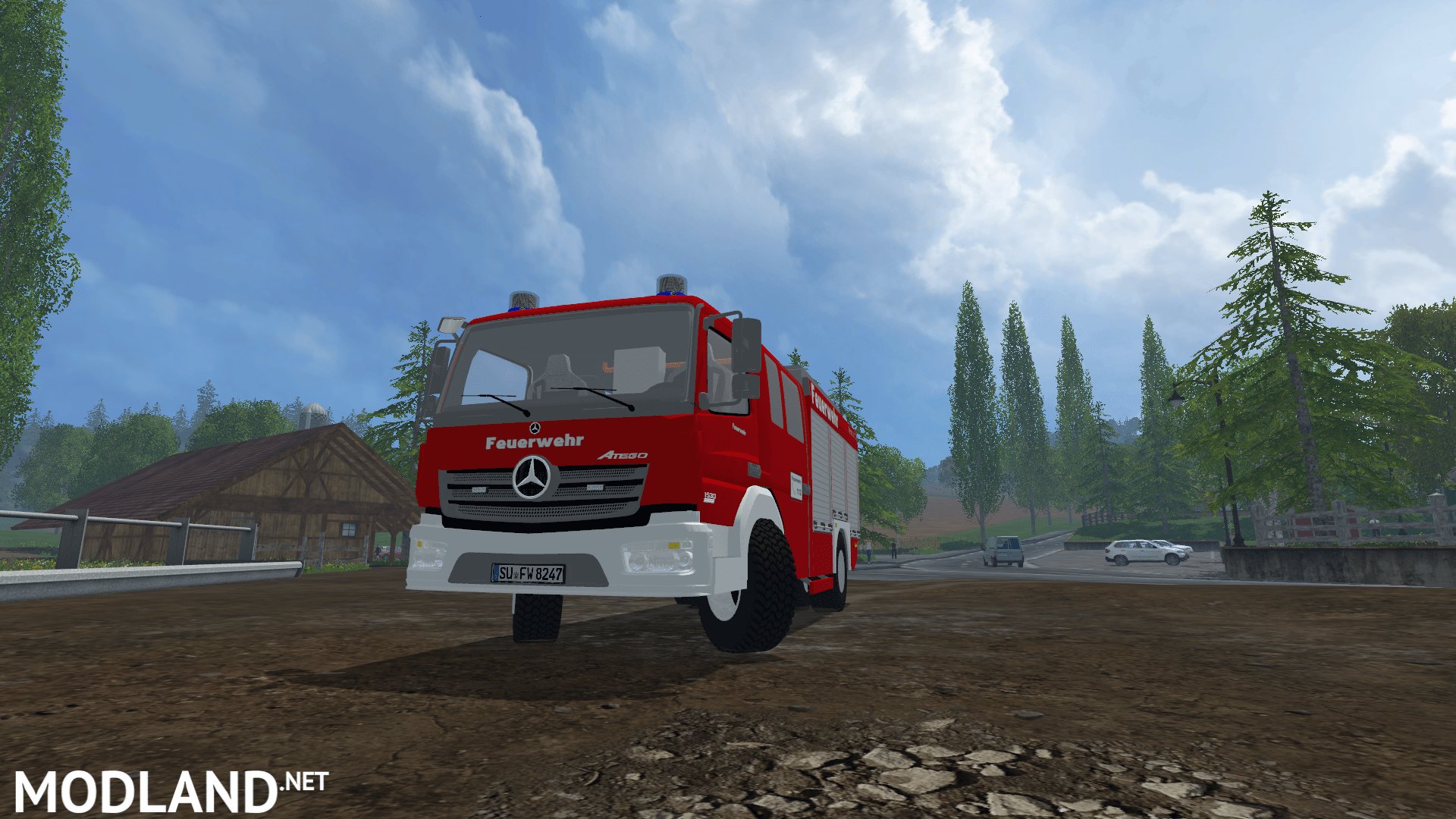 LF10 Mercedes Benz Atego V2 mod for Farming Simulator 2015 / 15 FS