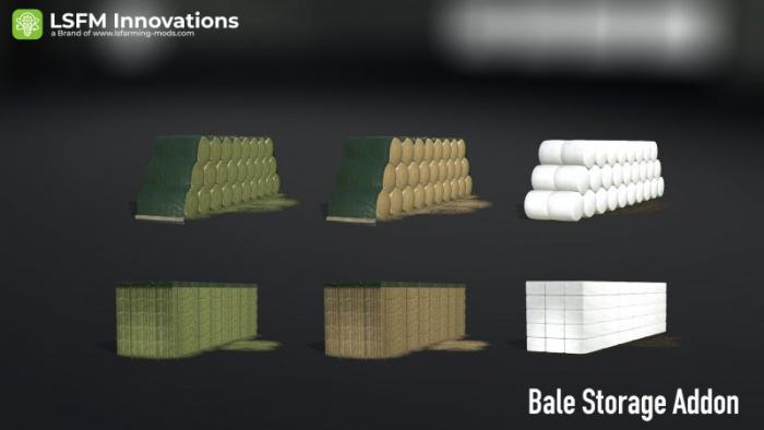 Object LSFM Ballenlager Addon Farming Simulator 19 mod, LS19 Mod download!