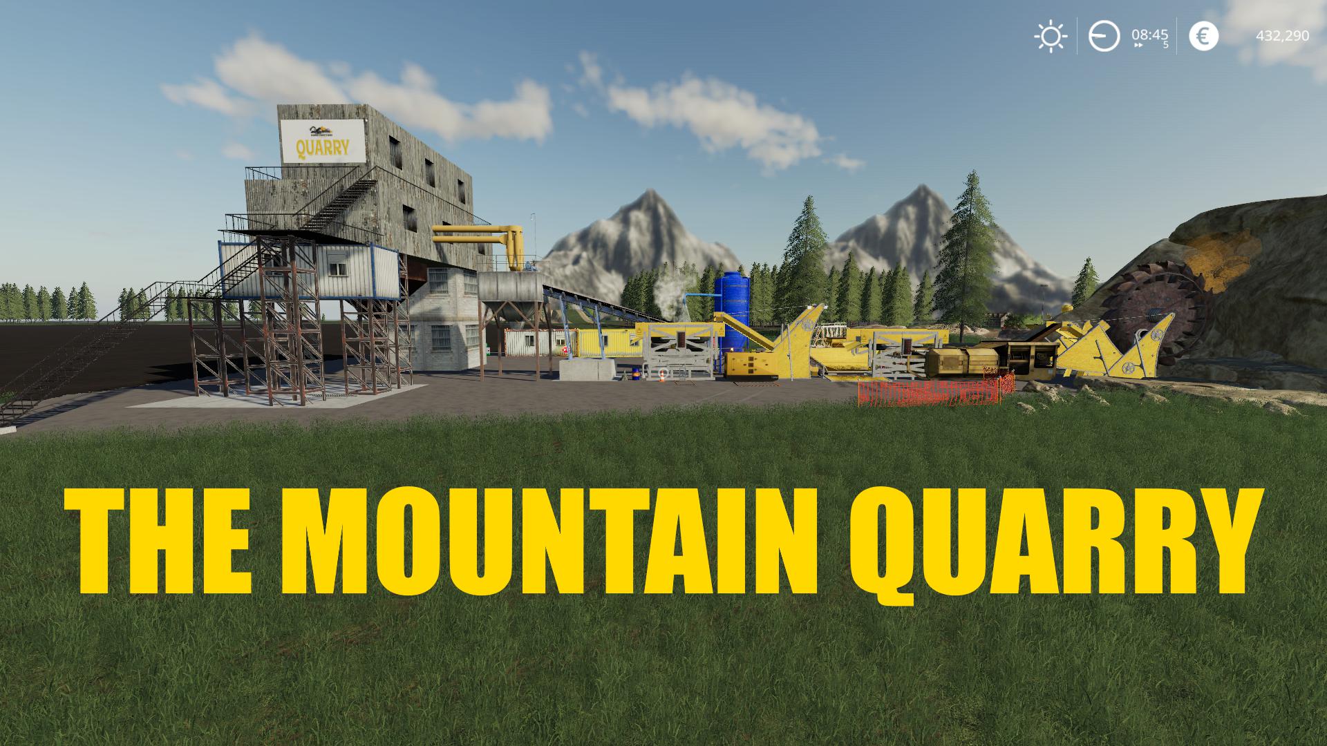 LS 19 THE MOUNTAIN QUARRY v1.0 Farming Simulator 19 mod, LS19 Mod download!