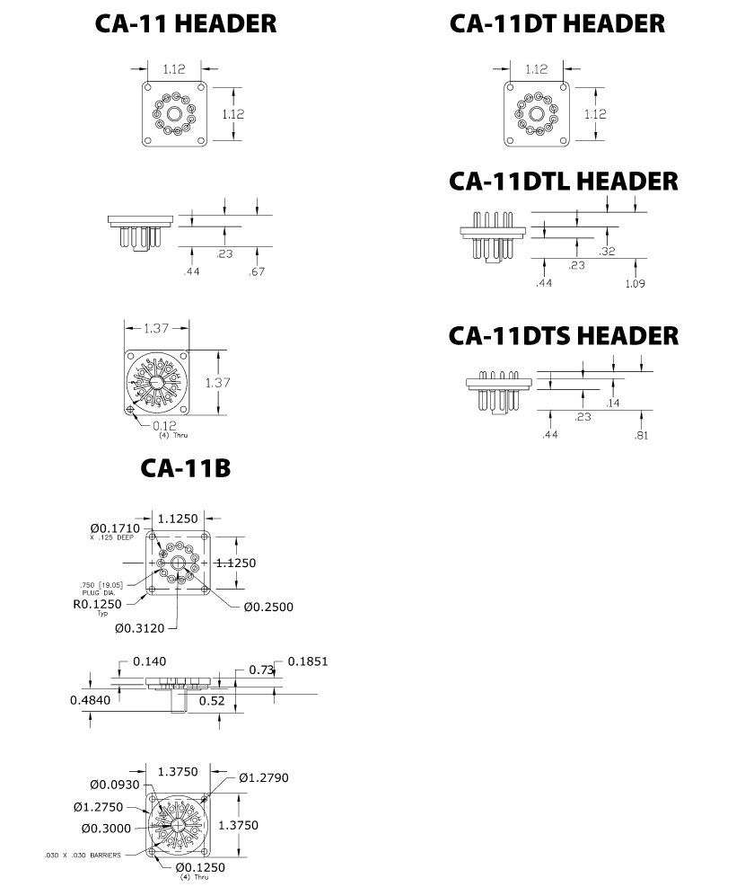 CA Series Headers Modor Plastics