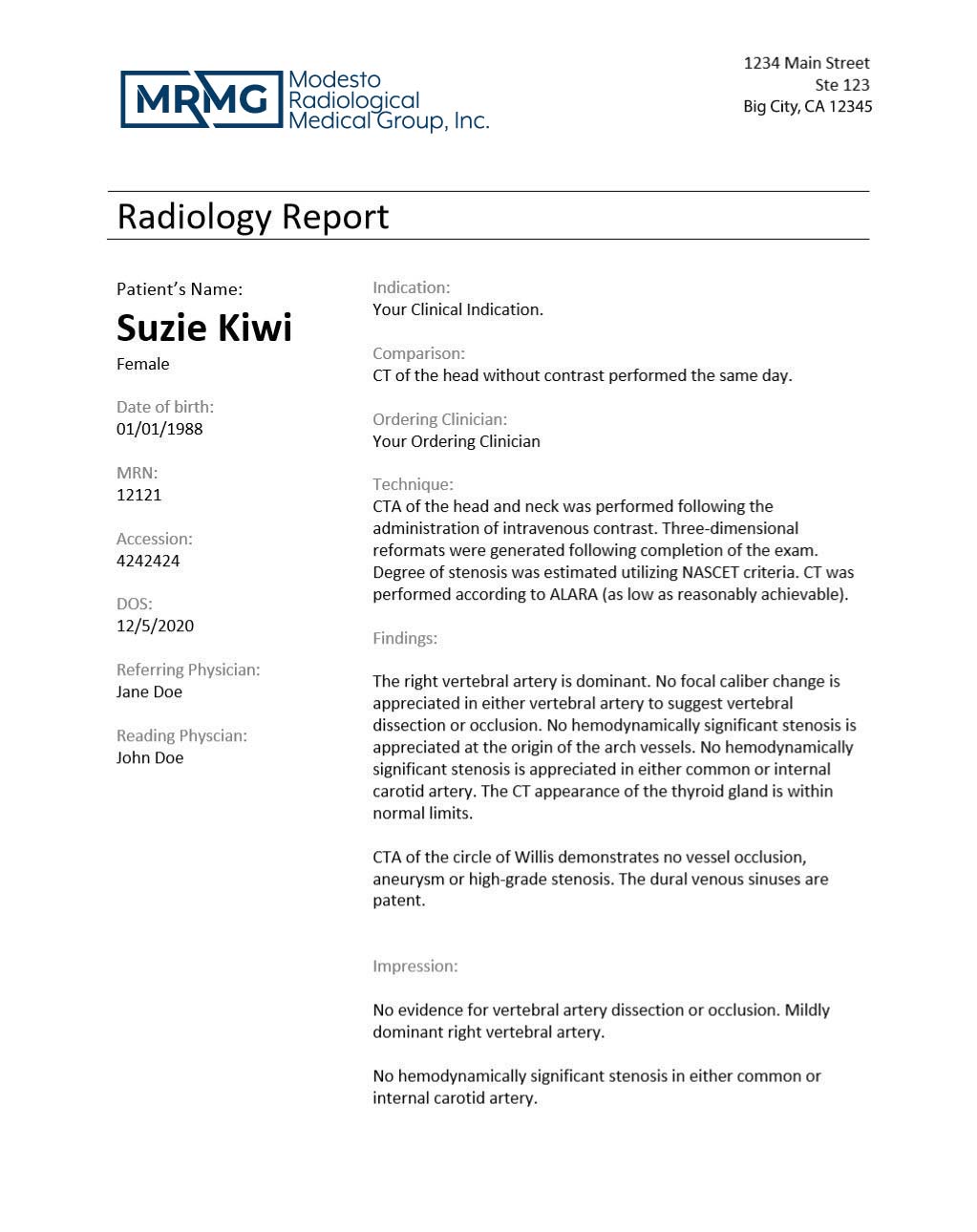 Modesto Radiological Medical Group