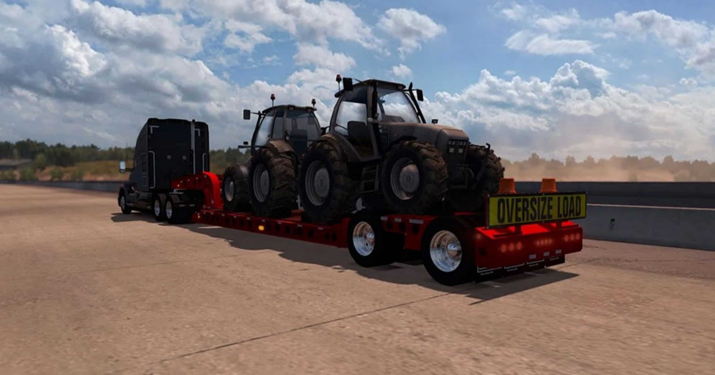 Cozad Expando Lowboy Trailer American Truck Simulator mod ATS mod