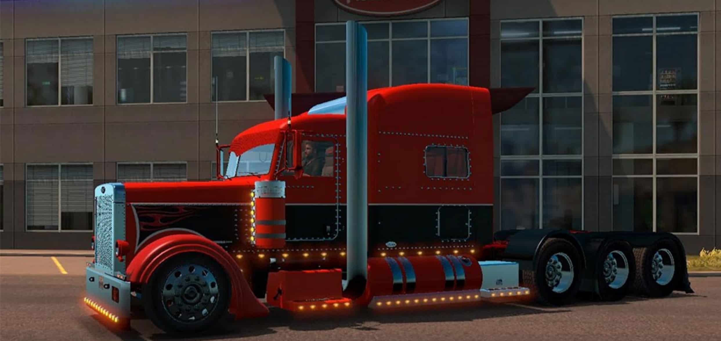Custom Pete 389 Skin Mod American Truck Simulator mod ATS mod