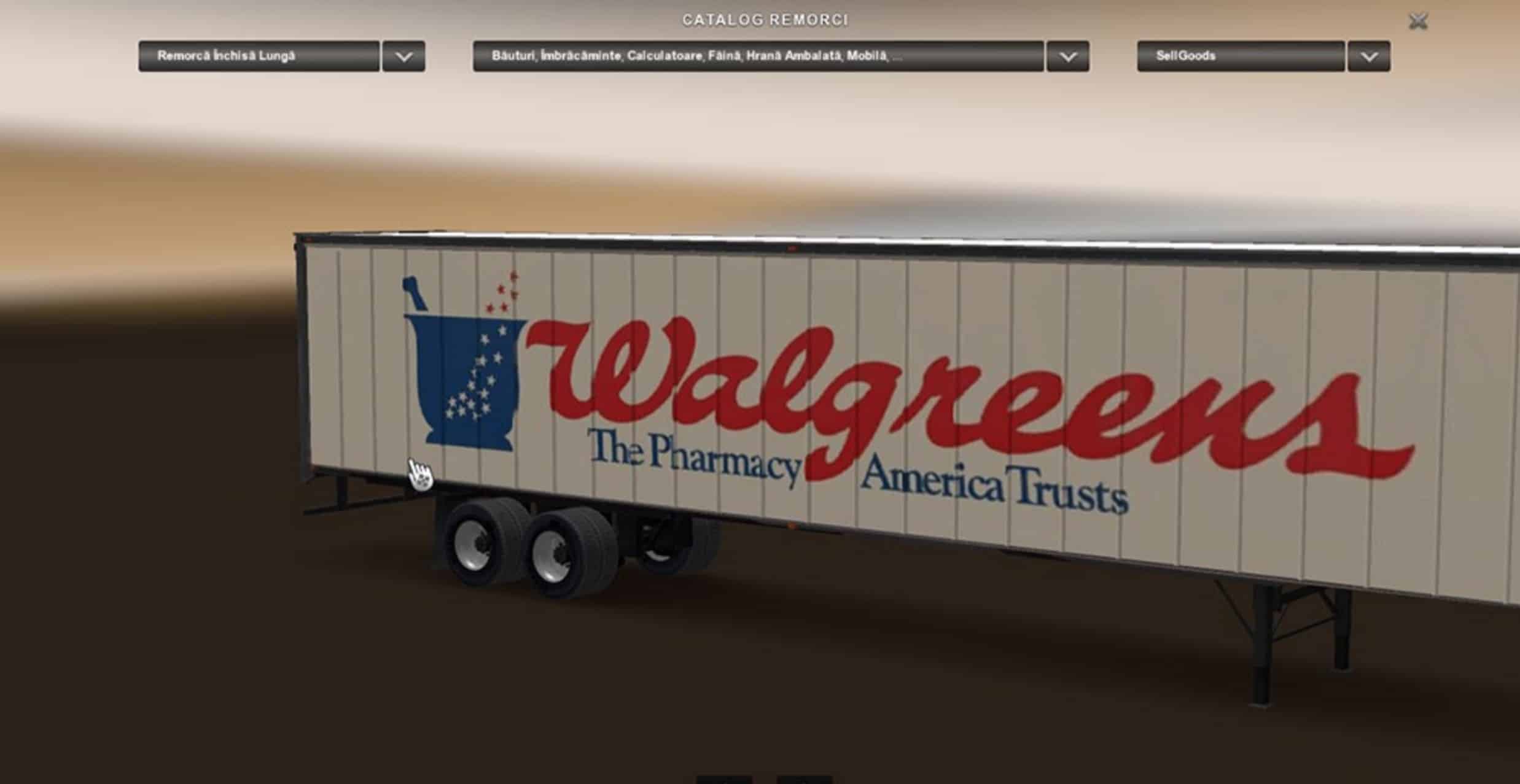 Walgreens Trailer Mod American Truck Simulator mod ATS mod