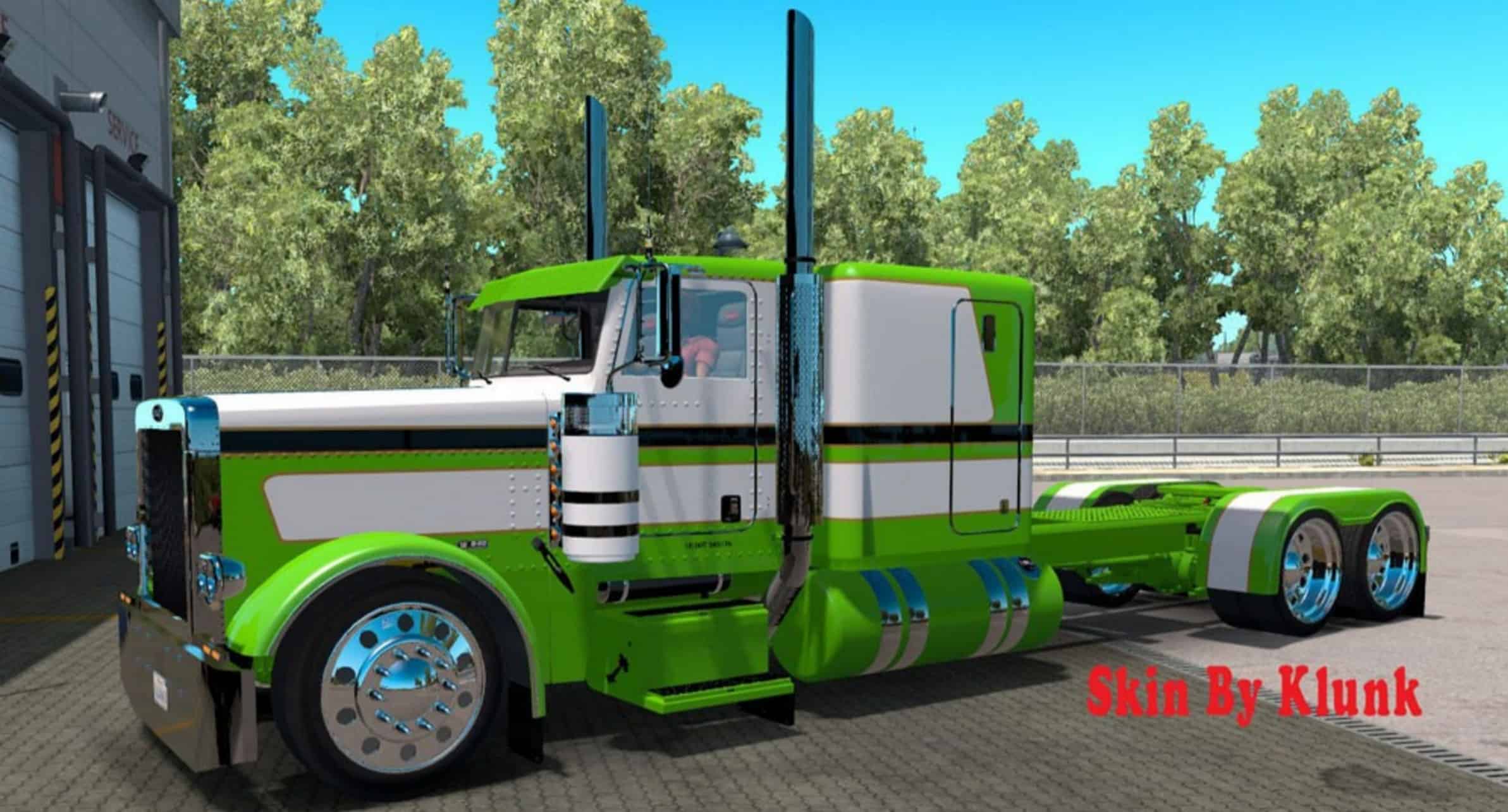 Peterbilt 389 Green Skin Mod American Truck Simulator mod ATS mod