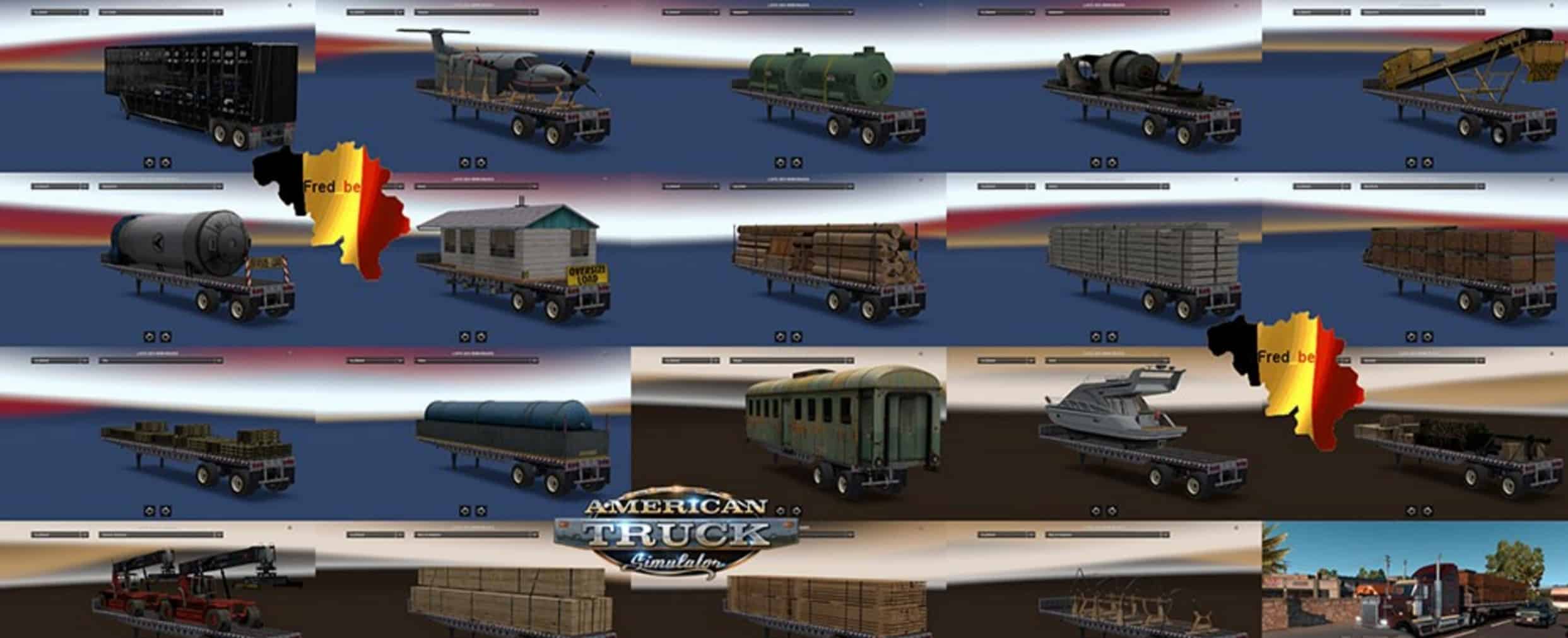Trailer Pack Overweight V2 for ATS American Truck Simulator mod ATS mod