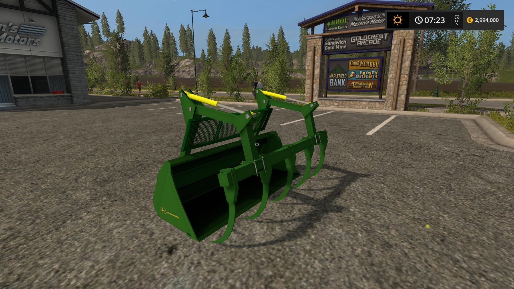 JOHN DEERE GRAPLE BUCKET V1.0 FS 17 Forklifts & Excavators Farming