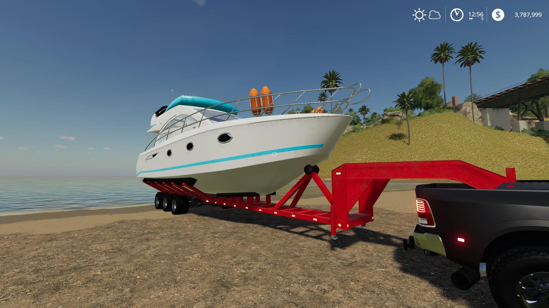 OVERSIZE BOAT TRAILER V1.0 FS 19 Trailers Farming Simulator 2019 Mods Mods for Games