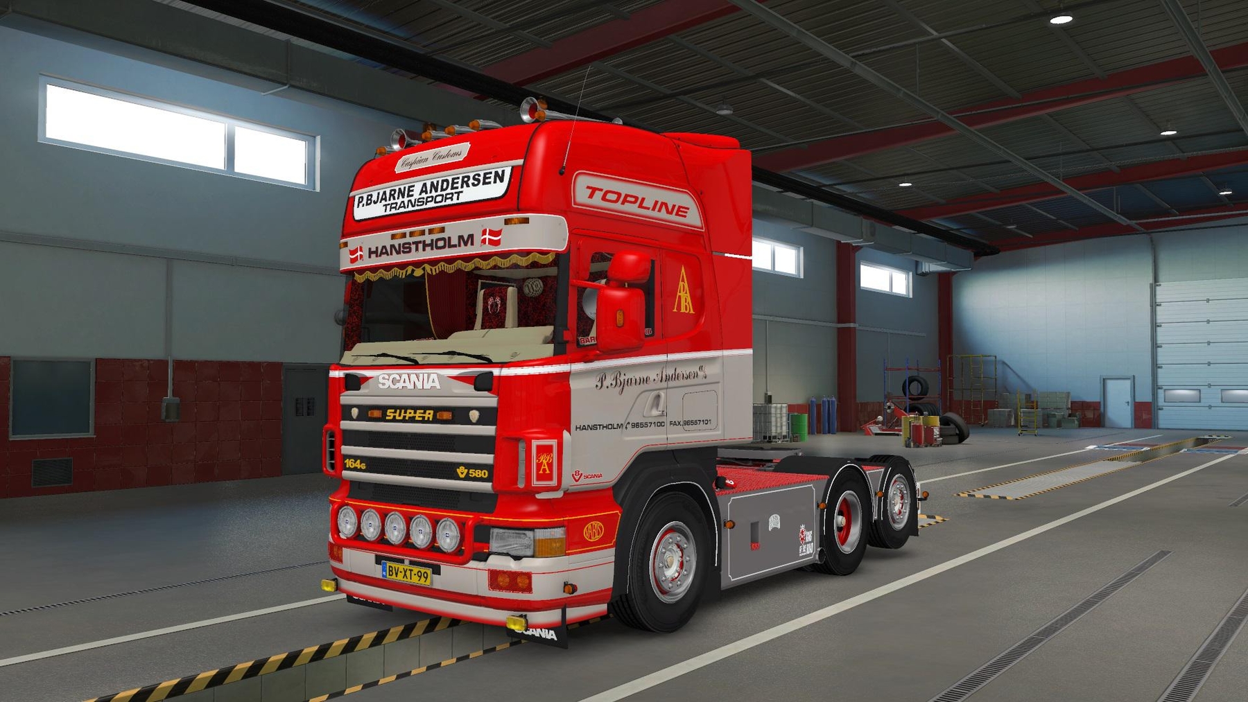 SCANIA 164G 580 "P.BJARNE ANDERSEN" + TRAILER [1.38 1.39] ETS 2