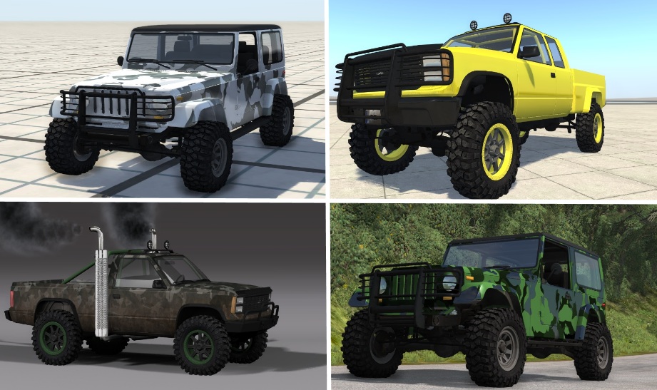 Offroad Parts 1.1 BeamNG.drive Skins BeamNG.drive Mods Mods for