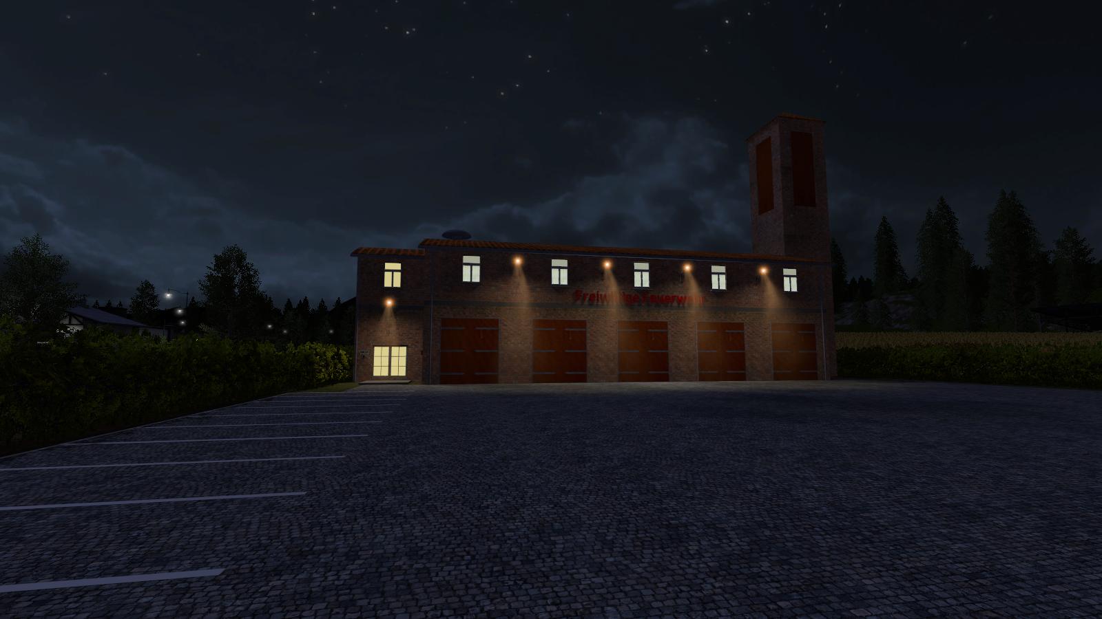 Firestation placable v1.0 for LS 17 Farming Simulator 2017 mod, LS