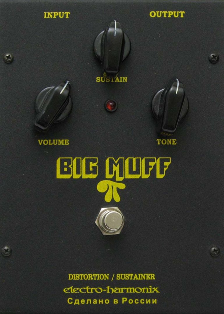 ElectroHarmonix Big Muff Pi V7 Edition 2 "Black Russian" Pedal on