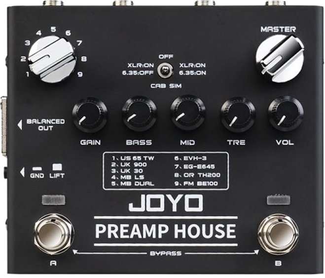 Joyo R-15 Preamp House - Pedal on ModularGrid