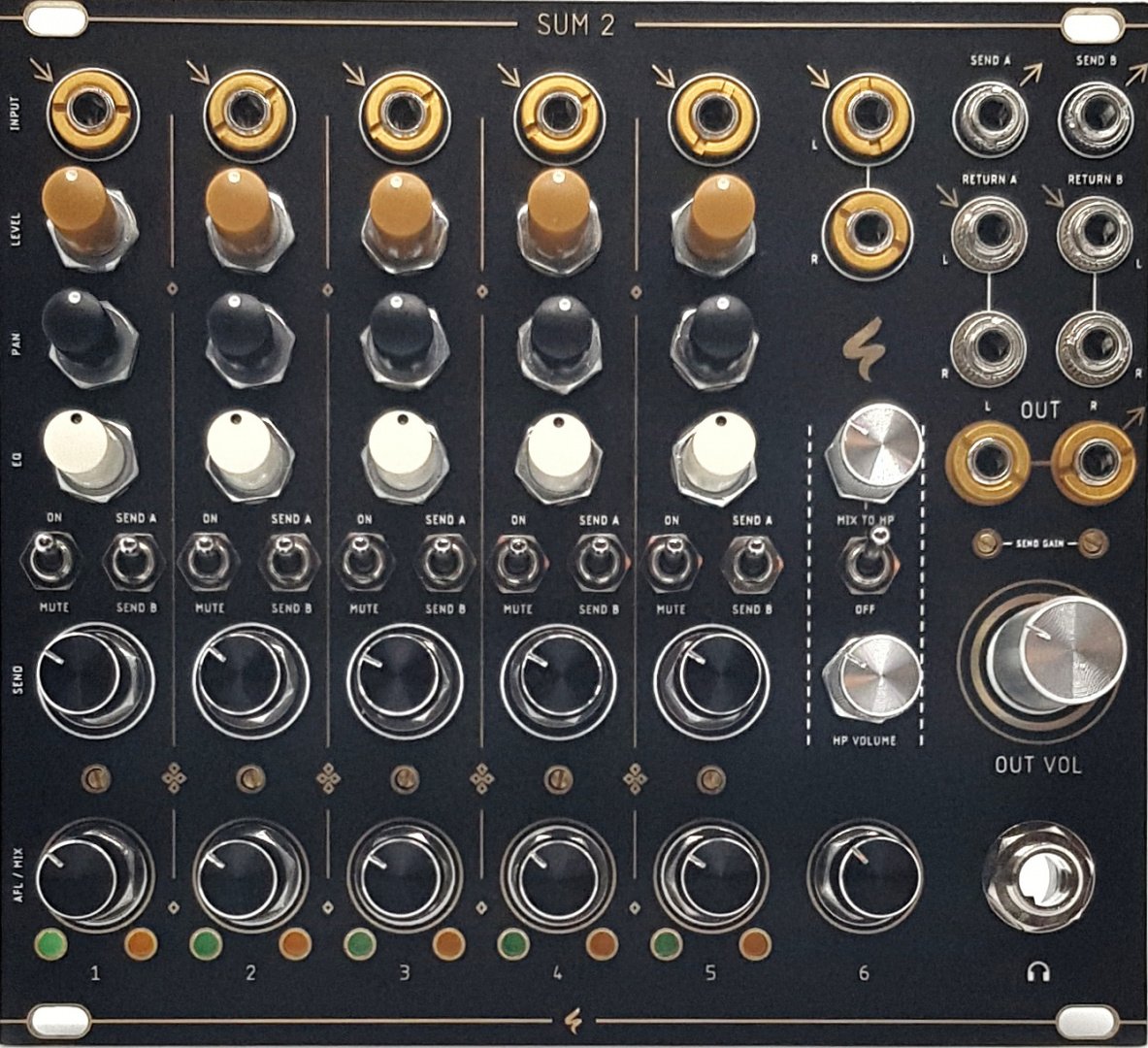 ST Modular SUM 2 Eurorack Module on ModularGrid