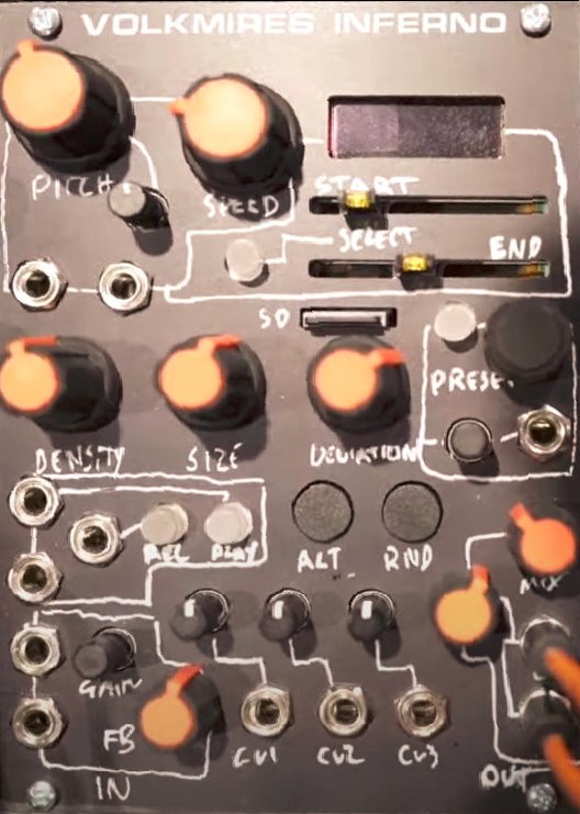 Industrial Music Electronics Volkmire's Inferno Eurorack Module on ModularGrid