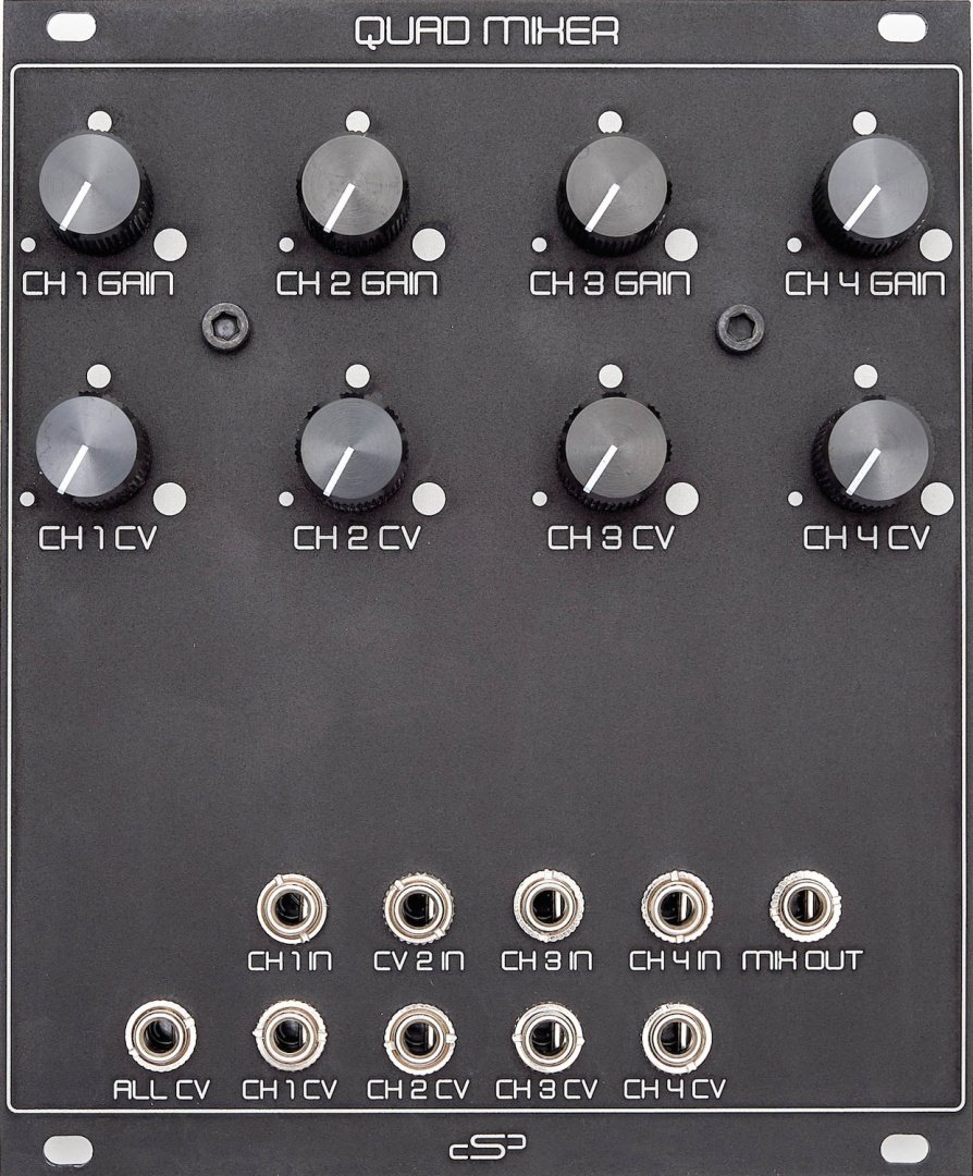 Seismic Industries Quad Mixer/VCA Eurorack Module on ModularGrid