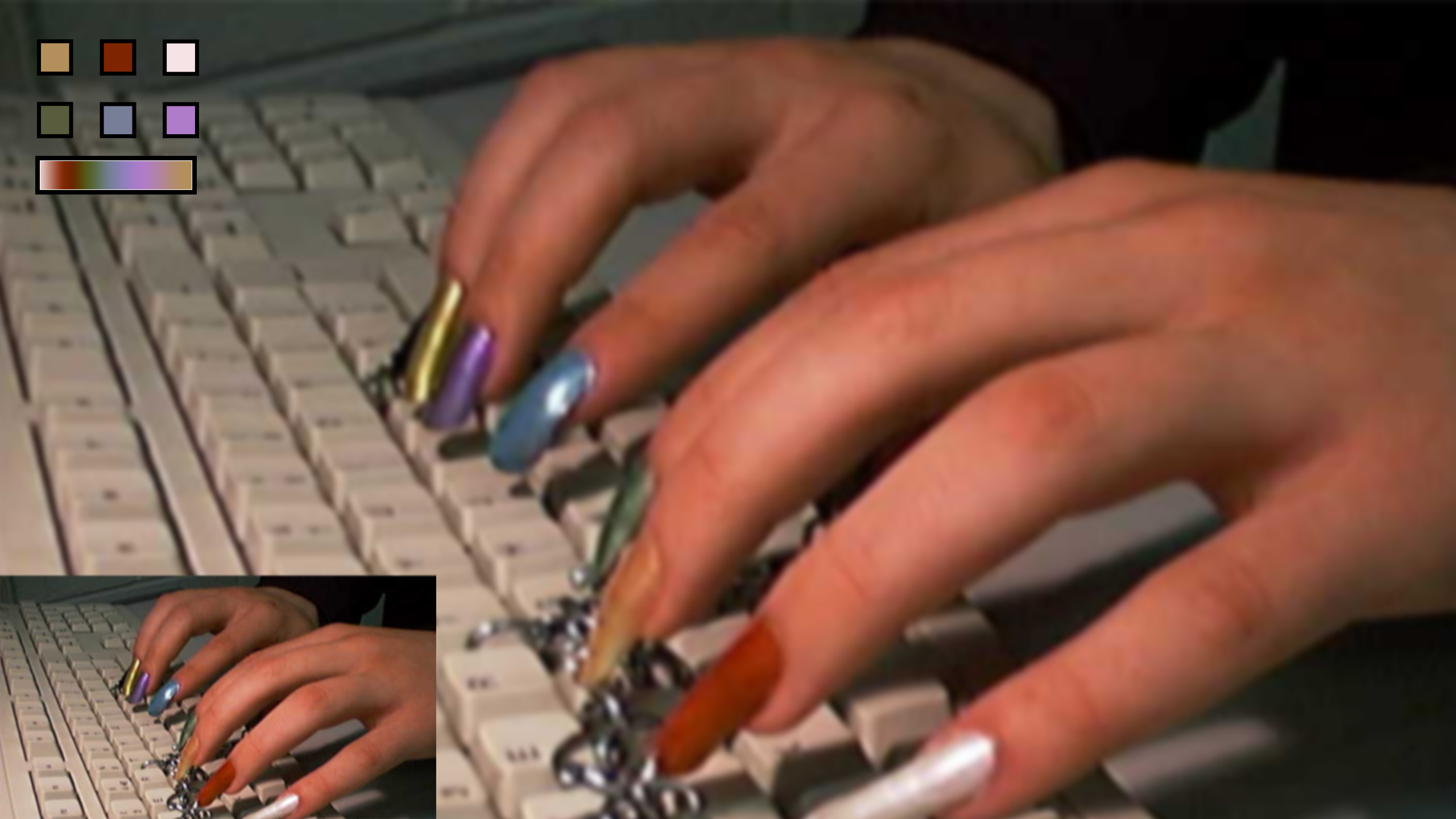 Cloue Peint De Faux Ongles Cloute Bleu Royal Dentelle A La Etsy