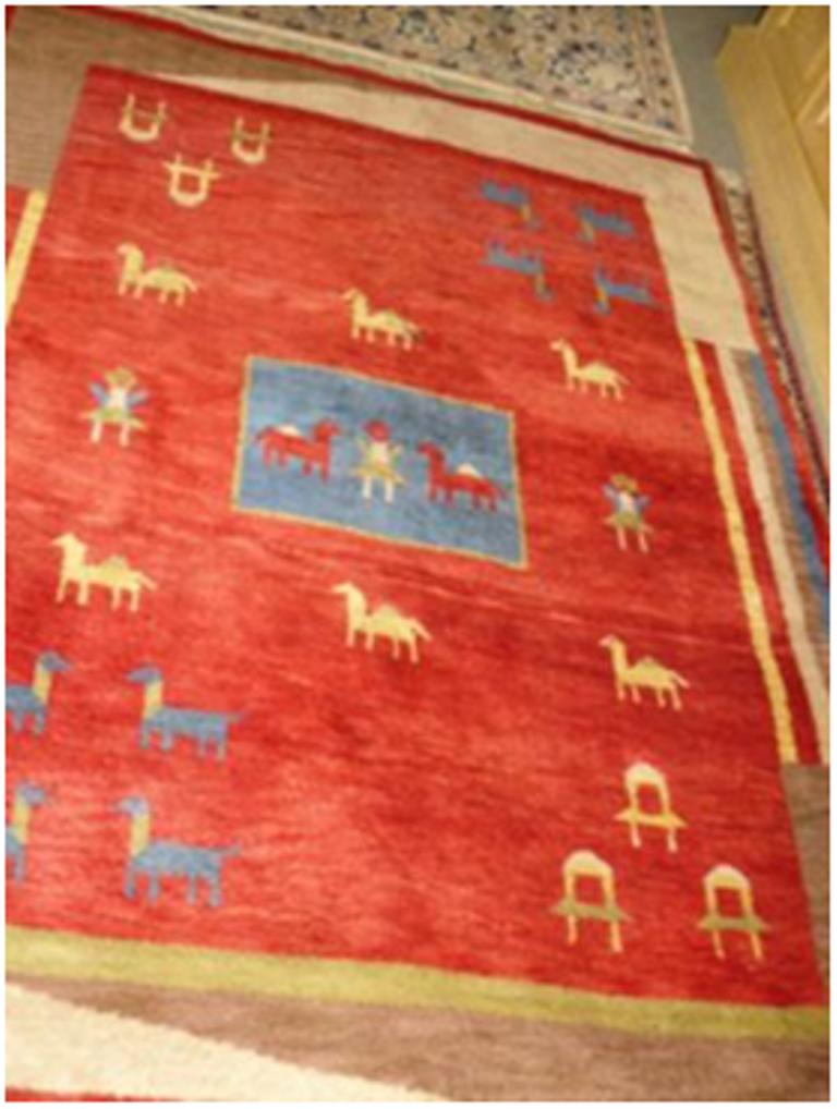 Orientteppich Gabbeh SüdwestIran 205 x 152 ca. 80 J. alt moebel