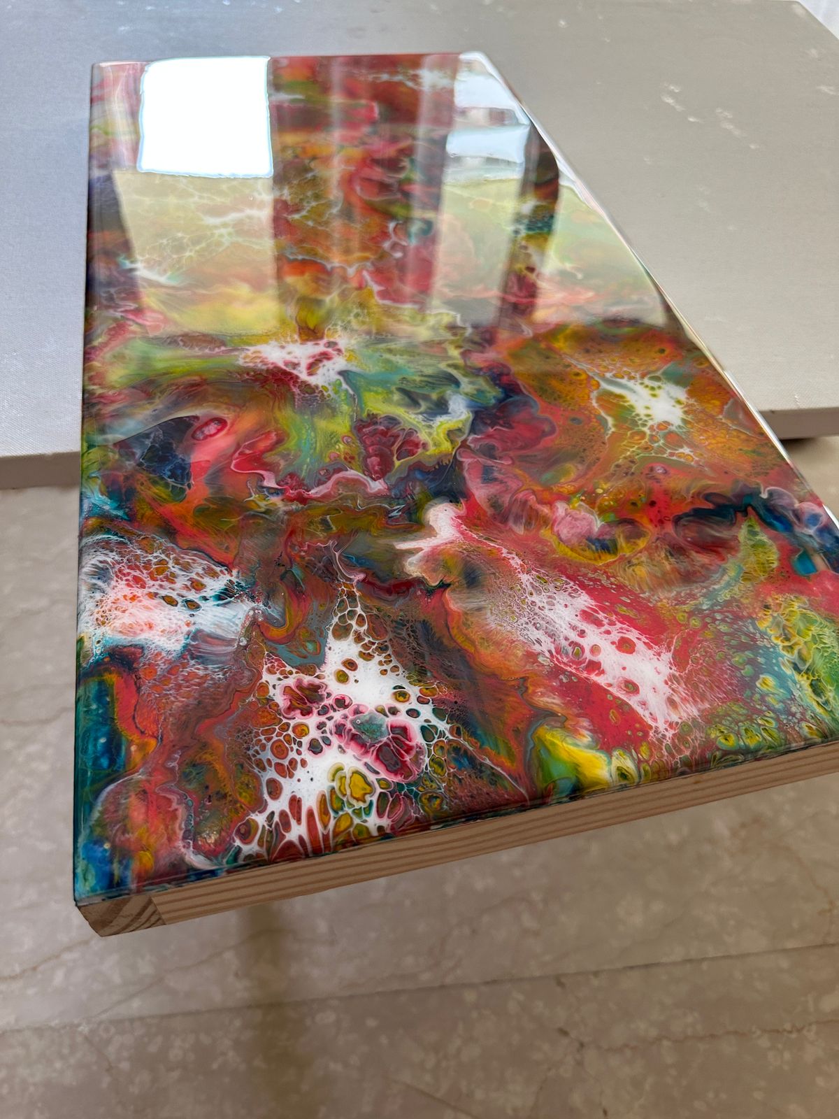 ‘Celebration’ Resin Art on Wood Panel Mohanima