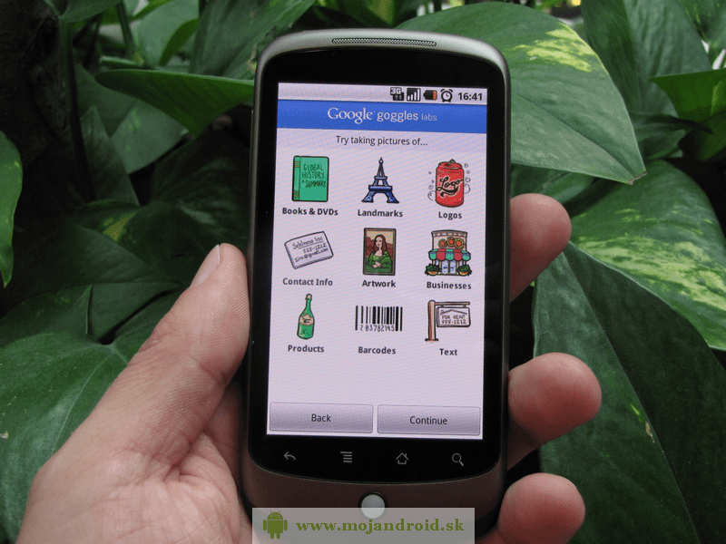 Google Goggles vyhľadáva cez obrázky MojAndroid.sk