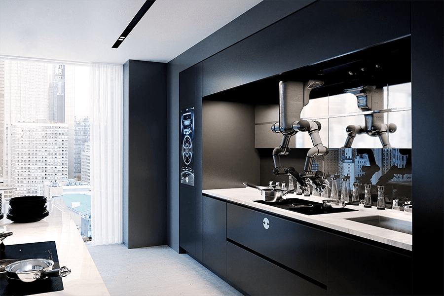 A AiR kitchen Moley Robotics