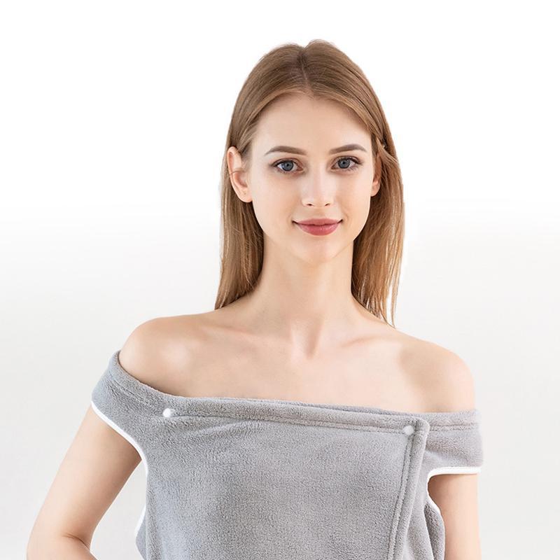 Women Quick Dry Wearable Microfiber plush Bathrobes Molooco Shop