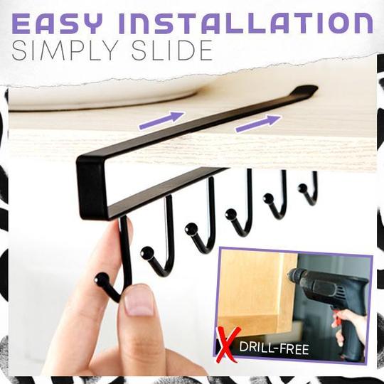 Under Hanger Rack (6 Hooks) Best Prices Molooco