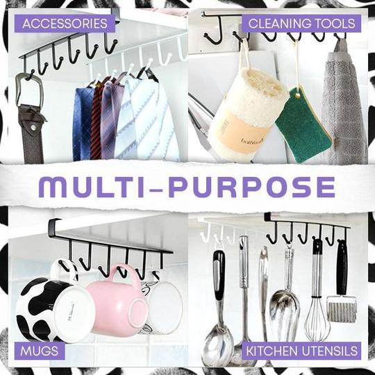 Under Hanger Rack (6 Hooks) Best Prices Molooco