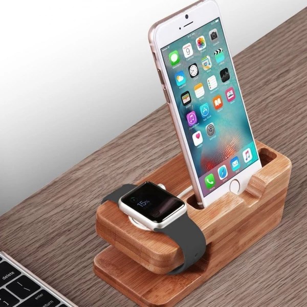 Multidevice Wooden Charging Station & Organizer MOLOOCO