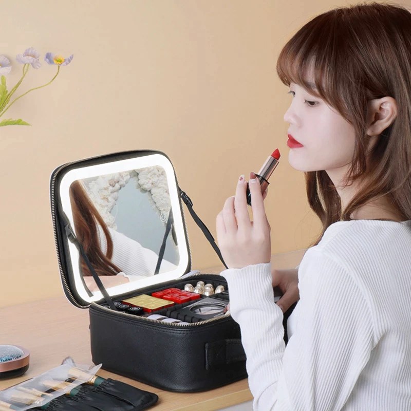 LED Light Makeup Storage Mirror Buy Today Get 55 Discount MOLOOCO