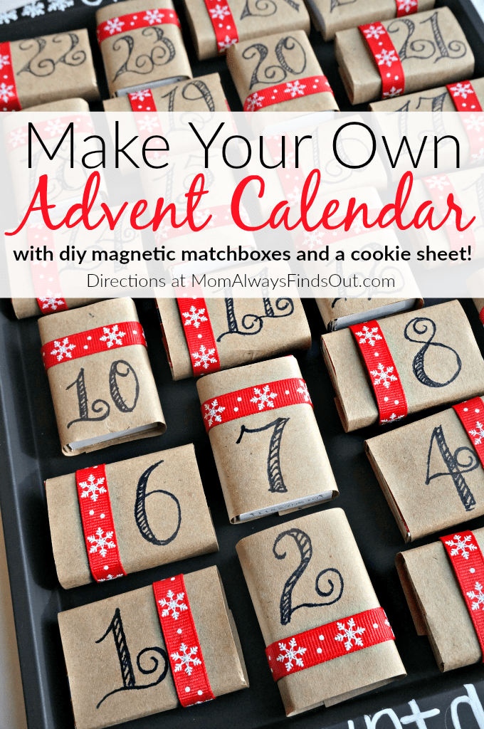 Advent Calendar Ideas DIY Matchbox Christmas Calendar
