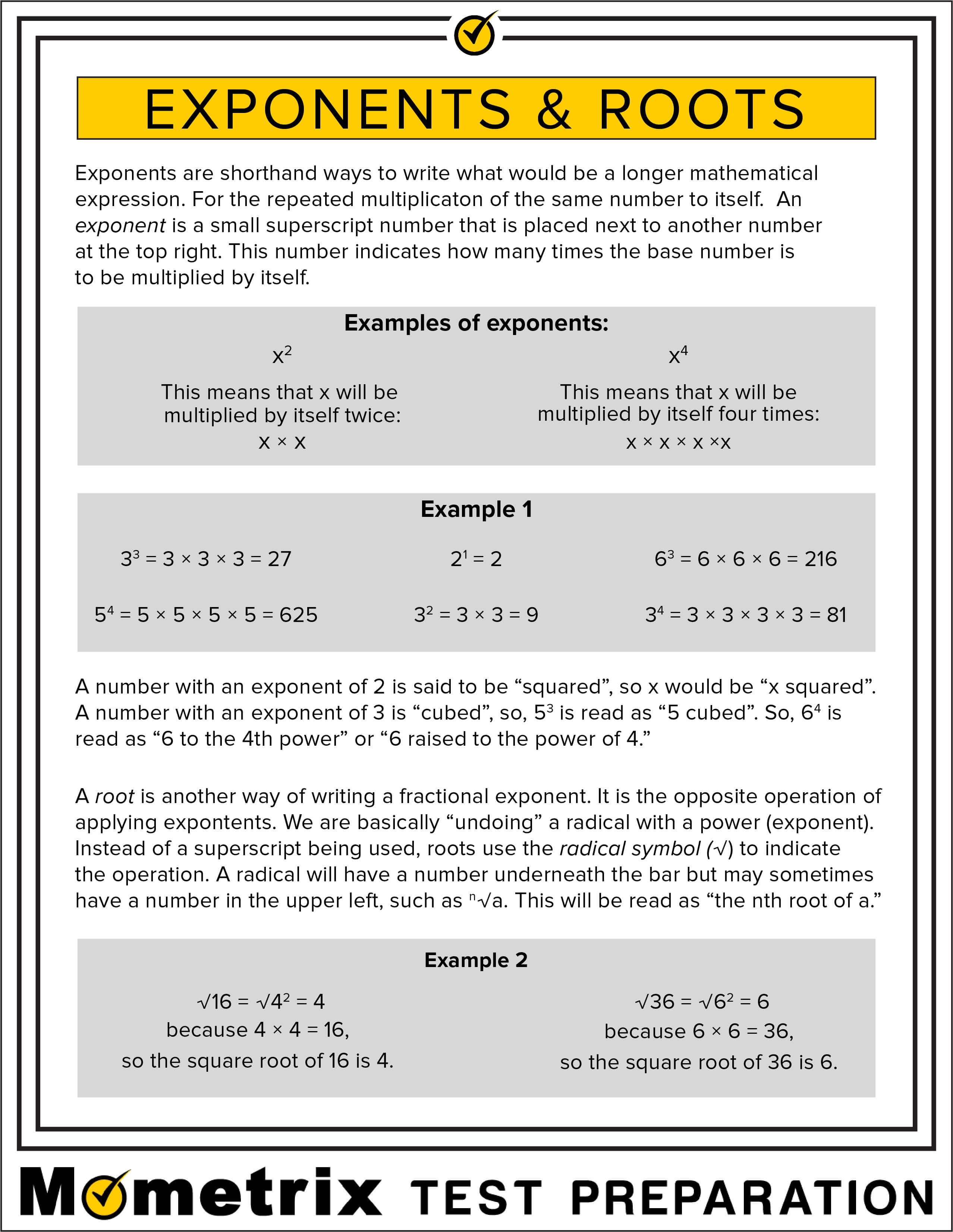 Evaluating Expressions with Exponents and Roots [Video]