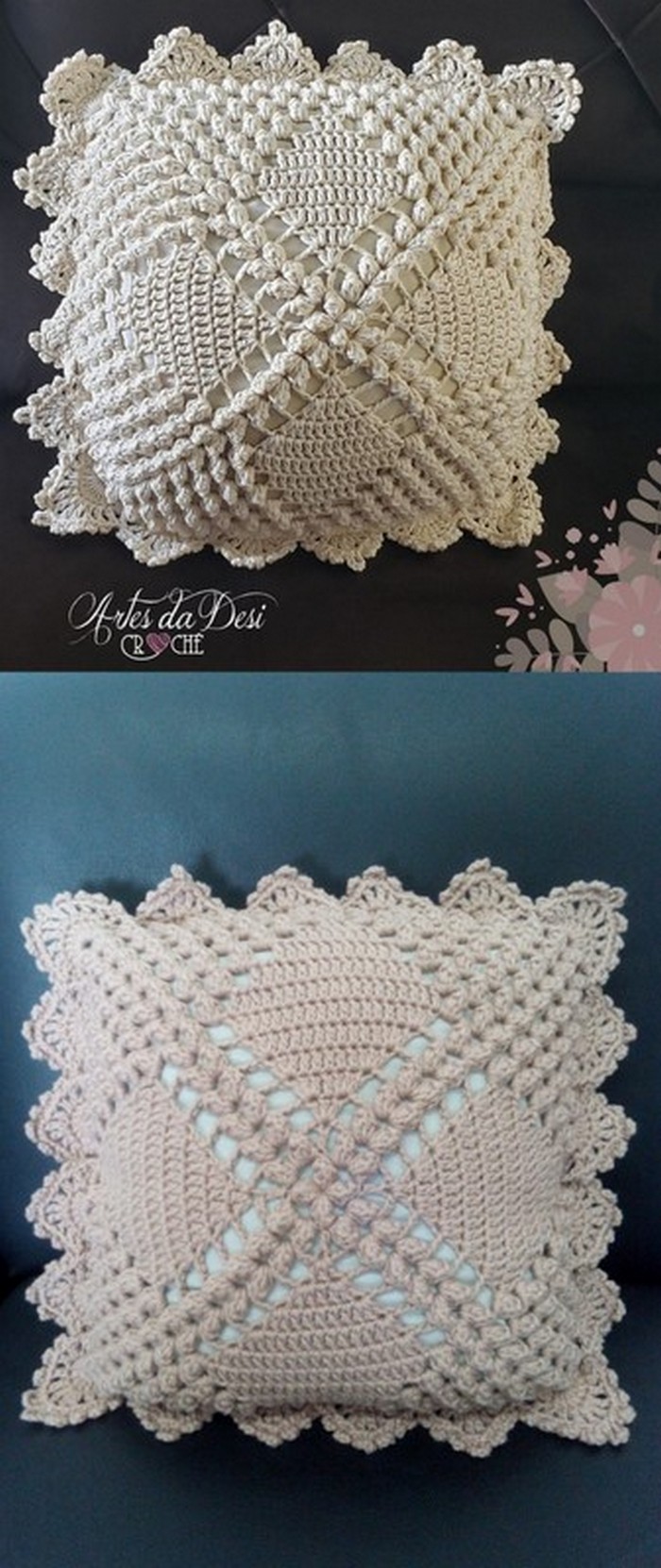 New Years Gifts Crochet Pillow Cover Pattern For Beginners