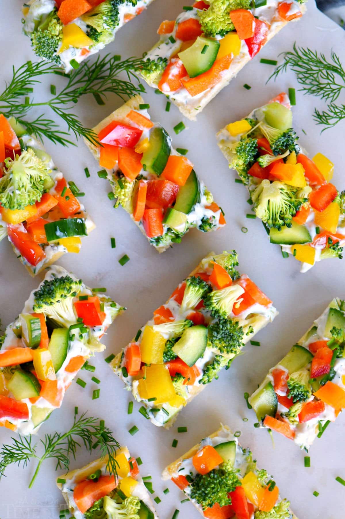 Veggie Pizza Party Appetizer Mom On Timeout