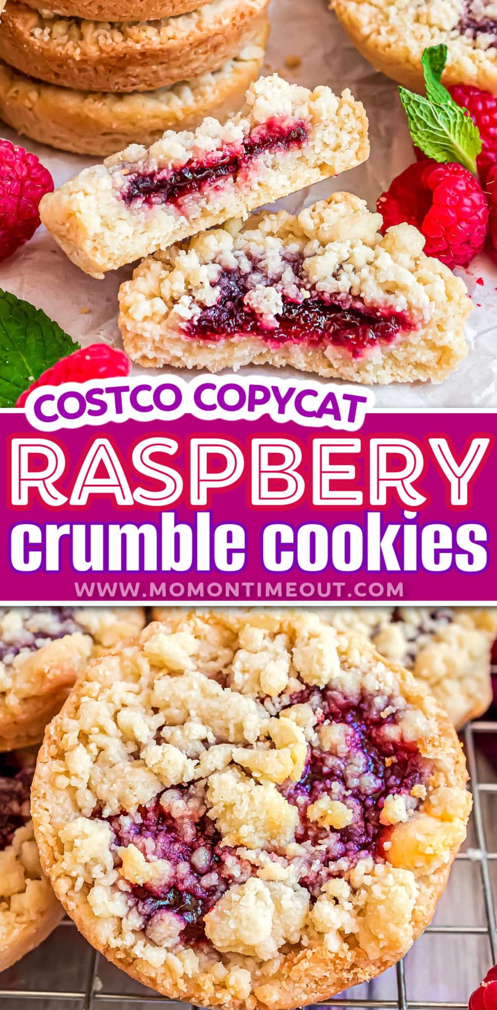 Raspberry Crumble Cookies (Costco Copycat) Mom On Timeout