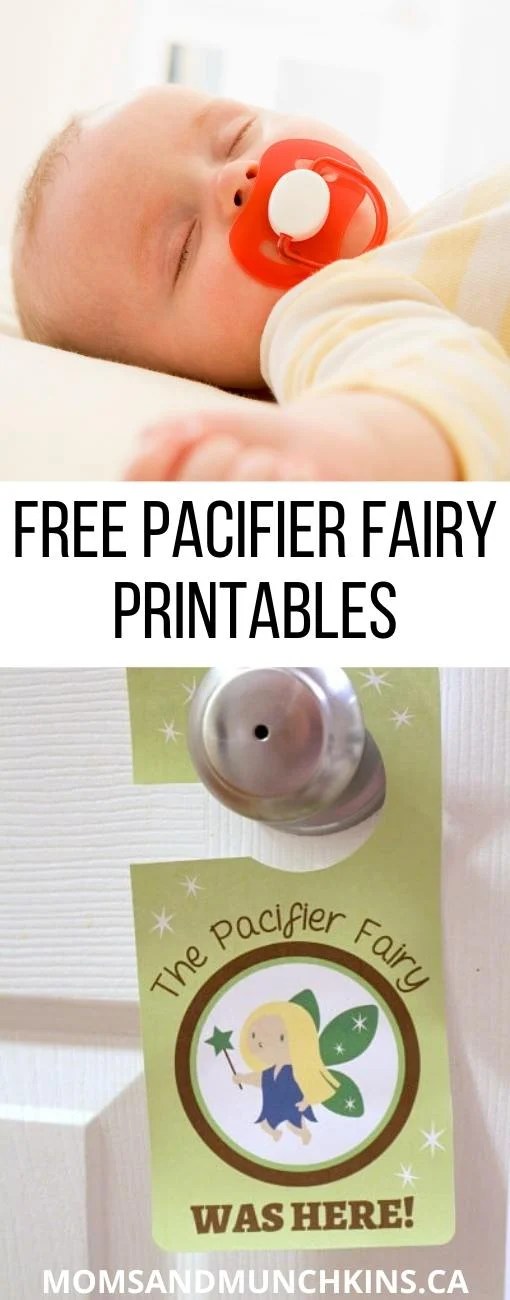 Free Pacifier Fairy Printables Moms & Munchkins