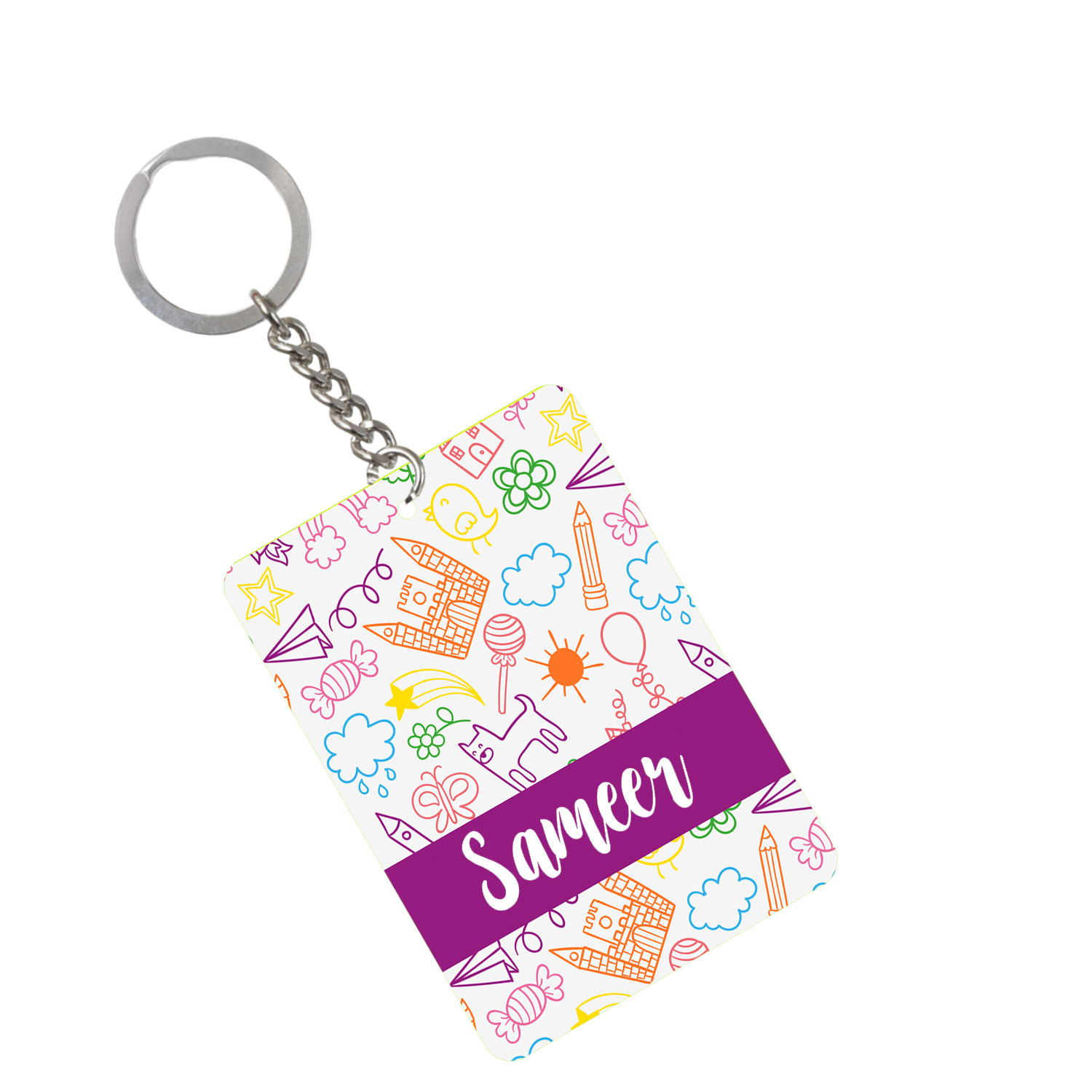 Keychain Doodle Mom’s Charm