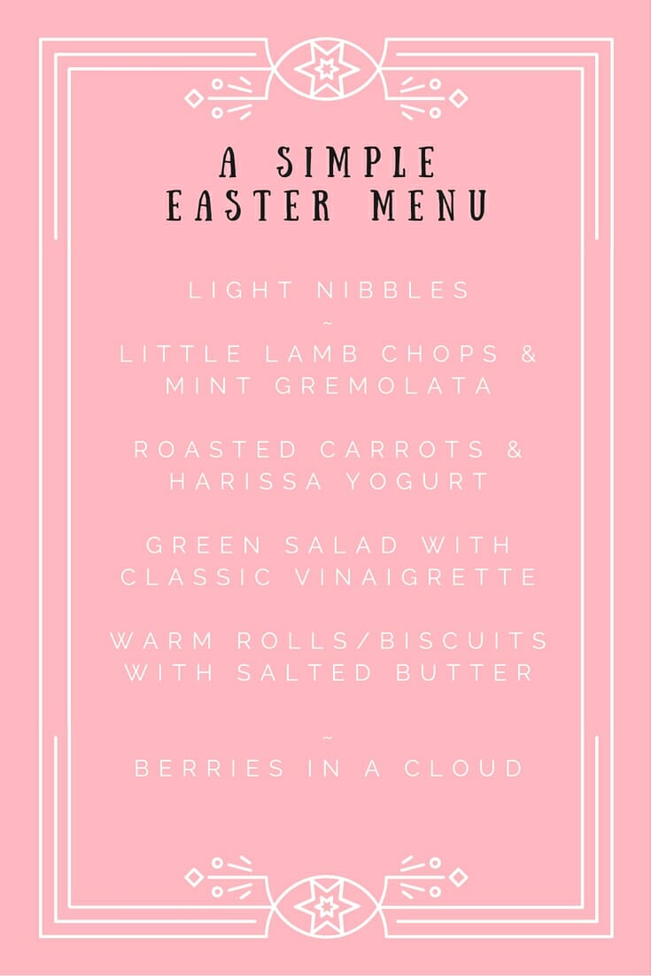 Easy Easter Menu