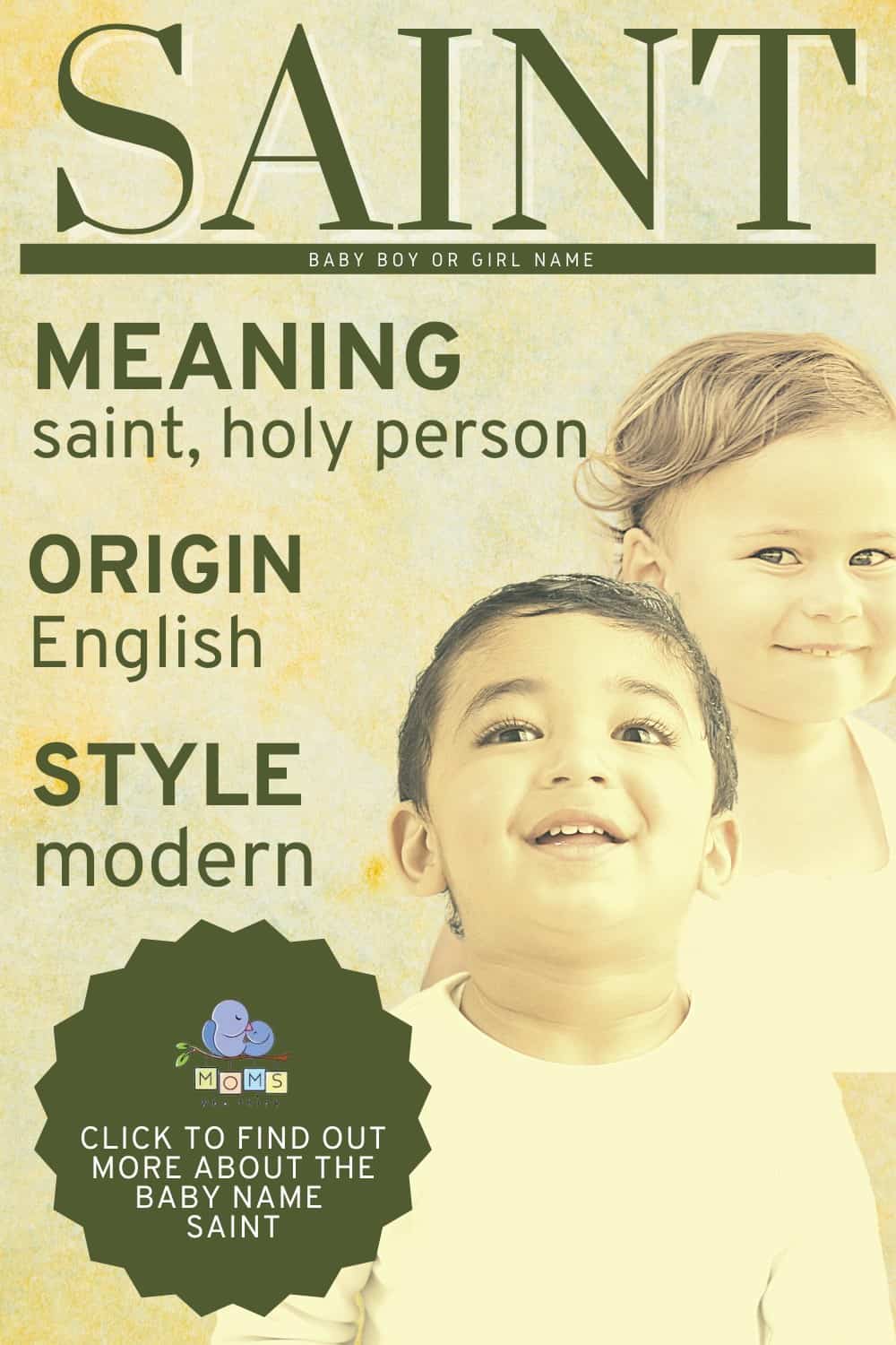 Saint Name Meaning & Origin Middle Names for Saint