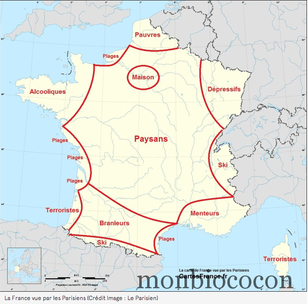 Les Points À Considérer Pour Explorer La Carte De France Vue Par Les Toulousains La France Vu Par Les Toulousains sktown